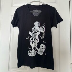 Disney Black and Silver Halloween Tee